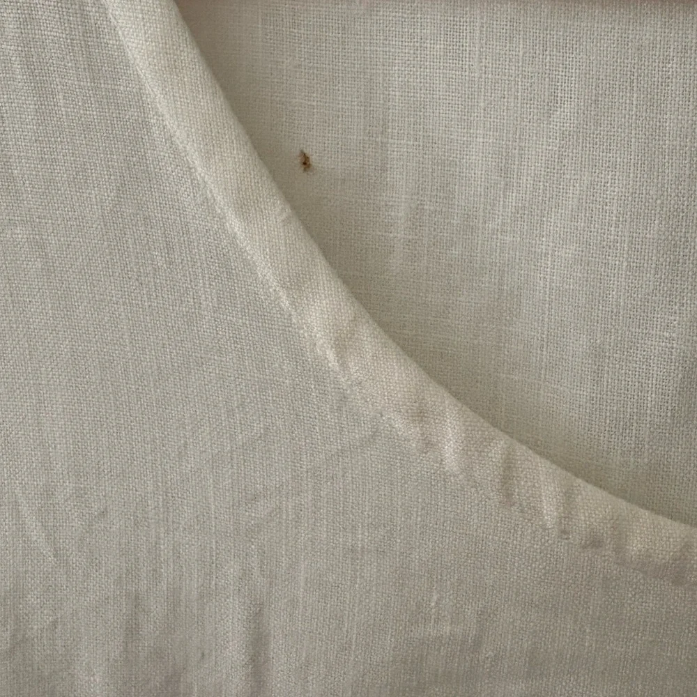 Bryn Walker Cream White Linen Midi Dress - Picture 10 of 10